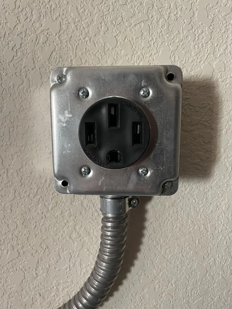 NEMA 14-50 outlet installed for Smart Home Electrical in Whitman