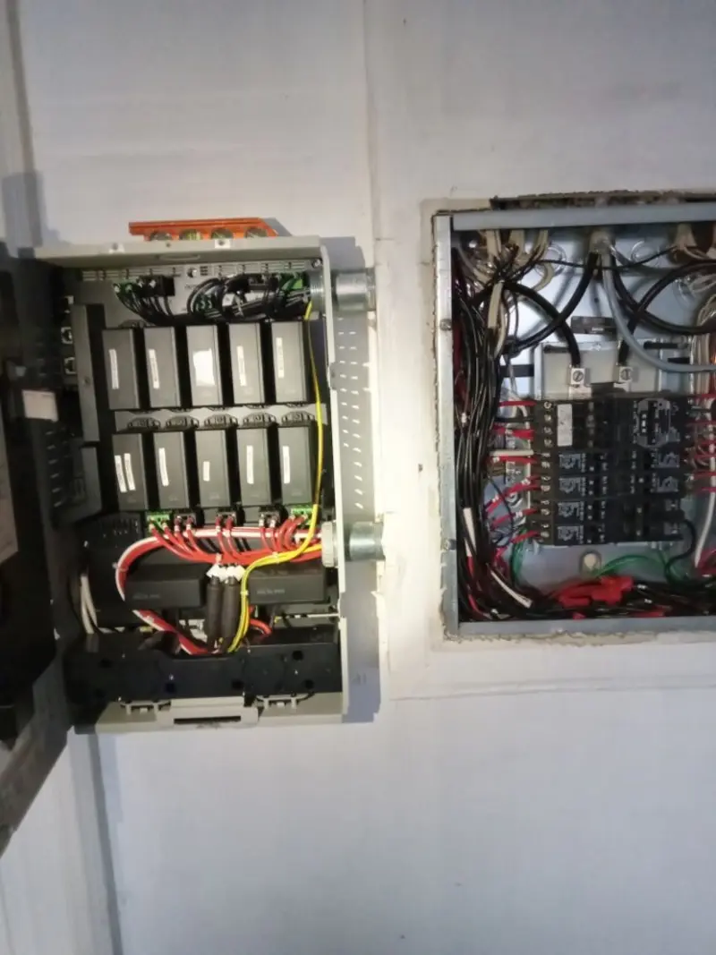 Electrical panel upgrade completed for Security Camera Wiring in Whitman